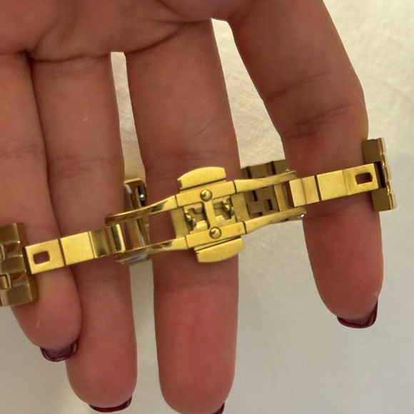 Hexter & Baines Gold Rectangular Face Watch - Picture 5 of 9